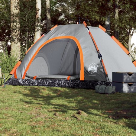 Schnell zu öffnendes Campingzelt in Grau und Orange für 5 Personen von vidaXL, Zelte - Ref: Foro24-4004175, Preis: 149,00 €, ...