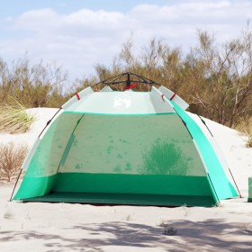 Beach tent 2 people waterproof quick opening green by vidaXL, tents - Ref: Foro24-4005294, Price: 63,00 €, Discount: %