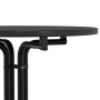 Mesa alta de comedor madera ingeniería y acero negro Ø60x110 cm de vidaXL, Mesas de cocina y de comedor - Ref: Foro24-4008301...