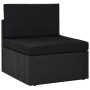 Garden furniture set 2 pieces black synthetic rattan by vidaXL, Modular outdoor sofas - Ref: Foro24-49502, Price: 155,53 €, D...