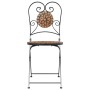 Folding bistro chairs 2 units terracotta ceramic by vidaXL, Garden chairs - Ref: Foro24-4003403, Price: 144,17 €, Discount: %