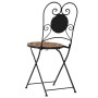 Folding bistro chairs 2 units terracotta ceramic by vidaXL, Garden chairs - Ref: Foro24-4003403, Price: 144,17 €, Discount: %