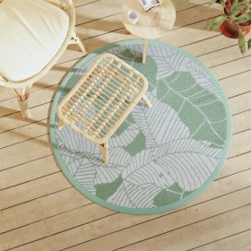 Green PP outdoor rug Ø120 cm by vidaXL, Outdoor protectors - Ref: Foro24-368588, Price: 21,99 €, Discount: %