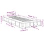 Estructura de cama madera de ingeniería negra 90x200 cm de vidaXL, Camas y somieres - Ref: Foro24-3280518, Precio: 146,29 €, ...