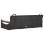 Banco columpio de ratán sintético negro 109x62x40 cm de vidaXL, Bancos de jardín - Ref: Foro24-368143, Precio: 92,34 €, Descu...