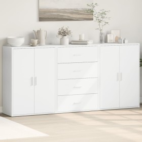 Sideboards 3 units white engineered wood 60x31x84 cm by vidaXL, Sideboards - Ref: Foro24-3276574, Price: 225,50 €, Discount: %