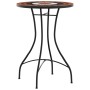 Terracotta and white ceramic mosaic bistro table Ø50x70 cm by vidaXL, Garden tables - Ref: Foro24-4003401, Price: 80,30 €, Di...