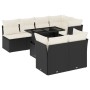 8-teiliges Gartensofa-Set und schwarze synthetische Rattankissen von vidaXL, Gartensets - Ref: Foro24-3266406, Preis: 610,54 ...