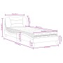 Bett mit blauer Stoffmatratze 90x200 cm von vidaXL, Betten und Lattenroste - Ref: Foro24-3208512, Preis: 312,24 €, Rabatt: %