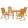 Garden dining set 5 pieces solid acacia wood by vidaXL, Garden sets - Ref: Foro24-3295256, Price: 406,48 €, Discount: %