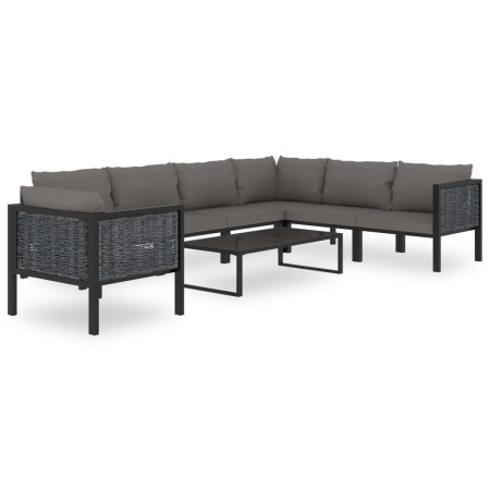 Garden furniture 8 pieces and cushions anthracite synthetic rattan by vidaXL, Garden sets - Ref: Foro24-49402, Price: 697,99 ...