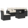 6-piece garden sofa set and black synthetic rattan cushions by vidaXL, Garden sets - Ref: Foro24-3267276, Price: 444,70 €, Di...