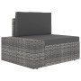 2-Sitzer-Sofa aus synthetischem Rattan in Grau von vidaXL, Modulare Sofas für den Außenbereich - Ref: Foro24-49525, Preis: 22...