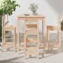 Garden table and high stools set 5 pieces solid pine wood by vidaXL, Garden sets - Ref: Foro24-3154740, Price: 205,89 €, Disc...