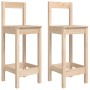 High stools 2 pcs solid pine wood 40x41.5x112 cm by vidaXL, dining chairs - Ref: Foro24-822142, Price: 91,96 €, Discount: %