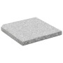 Placa de peso para sombrilla 4 uds granito gris cuadrada 100kg de vidaXL, Bases para sombrillas - Ref: Foro24-276268, Precio:...