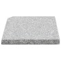 Placa de peso para sombrilla 4 uds granito gris cuadrada 100kg de vidaXL, Bases para sombrillas - Ref: Foro24-276268, Precio:...