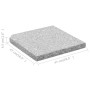 Placa de peso para sombrilla 4 uds granito gris cuadrada 100kg de vidaXL, Bases para sombrillas - Ref: Foro24-276268, Precio:...