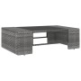 Juego de muebles de jardín 3 piezas ratán sintético gris de vidaXL, Sofás modulares de exterior - Ref: Foro24-49527, Precio: ...