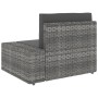 Juego de muebles de jardín 3 piezas ratán sintético gris de vidaXL, Sofás modulares de exterior - Ref: Foro24-49527, Precio: ...