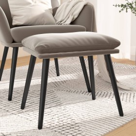 Light gray velvet footstool 45x29.5x35 cm by vidaXL, Ottomans - Ref: Foro24-341504, Price: 41,99 €, Discount: %