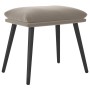 Light gray velvet footstool 45x29.5x35 cm by vidaXL, Ottomans - Ref: Foro24-341504, Price: 41,94 €, Discount: %