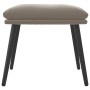 Light gray velvet footstool 45x29.5x35 cm by vidaXL, Ottomans - Ref: Foro24-341504, Price: 41,94 €, Discount: %