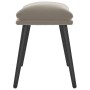 Light gray velvet footstool 45x29.5x35 cm by vidaXL, Ottomans - Ref: Foro24-341504, Price: 41,94 €, Discount: %