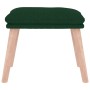 Dark green fabric footstool 45x29.5x35 cm by vidaXL, Ottomans - Ref: Foro24-341429, Price: 46,23 €, Discount: %