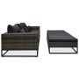 Set Gartensofas mit Kissen 5 Stück synthetisches Rattangrau von vidaXL, Outdoor-Sofas - Ref: Foro24-49531, Preis: 824,63 €, R...