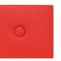 Wall panels 12 pcs red synthetic leather 60x15 cm 1.08 m² by vidaXL, Wall covering - Ref: Foro24-343983, Price: 28,96 €, Disc...