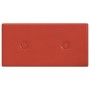 Wandpaneele 12 Stück rotes Kunstleder 30x15 cm 0,54 m² von vidaXL, Wandverkleidung - Ref: Foro24-343969, Preis: 20,51 €, Raba...