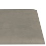 Paneles de pared 12 uds terciopelo gris claro 60x15 cm 1,08 m² de vidaXL, Recubrimiento de paredes - Ref: Foro24-344063, Prec...