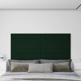 Wall panels 12 pcs dark green velvet 90x15 cm 1.62m² by vidaXL, Wall covering - Ref: Foro24-344107, Price: 39,76 €, Discount: %