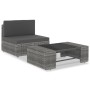 Juego de muebles de jardín 2 piezas ratán sintético gris de vidaXL, Sofás modulares de exterior - Ref: Foro24-49522, Precio: ...