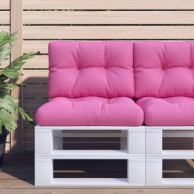 Kissen für Palettensofa 2 Stück rosa Stoff von vidaXL, Kissen für Stühle und Sofas - Ref: Foro24-360665, Preis: 34,99 €, Raba...