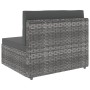 Garden furniture set 2 pieces gray synthetic rattan by vidaXL, Modular outdoor sofas - Ref: Foro24-49522, Price: 152,88 €, Di...