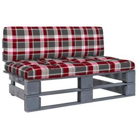 Gray impregnated pine wood pallet garden ottoman by vidaXL, Modular outdoor sofas - Ref: Foro24-3066493, Price: 107,99 €, Dis...