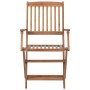 Folding garden chairs 8 pcs solid acacia wood and cushions by vidaXL, Garden chairs - Ref: Foro24-3074993, Price: 448,73 €, D...