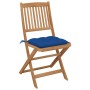 Folding garden chairs 6 pcs solid acacia wood and cushions by vidaXL, Garden chairs - Ref: Foro24-3075019, Price: 310,97 €, D...