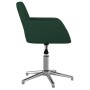 Sillas de comedor giratorias 2 uds tela verde oscuro de vidaXL, Sillas de comedor - Ref: Foro24-3103035, Precio: 159,41 €, De...