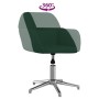 Sillas de comedor giratorias 2 uds tela verde oscuro de vidaXL, Sillas de comedor - Ref: Foro24-3103035, Precio: 159,41 €, De...