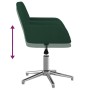 Sillas de comedor giratorias 2 uds tela verde oscuro de vidaXL, Sillas de comedor - Ref: Foro24-3103035, Precio: 159,41 €, De...