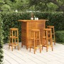 Garden bar furniture set 5 pieces solid acacia wood by vidaXL, Garden sets - Ref: Foro24-3116001, Price: 381,98 €, Discount: %