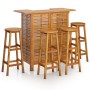 Garden bar furniture set 5 pieces solid acacia wood by vidaXL, Garden sets - Ref: Foro24-3116001, Price: 381,98 €, Discount: %