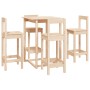 Set de bar 5 piezas madera maciza de pino de vidaXL, muebles para cocinas y comedores - Ref: Foro24-3124742, Precio: 267,28 €...