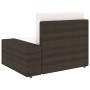 Corner sectional sofa left armrest brown synthetic rattan by vidaXL, Modular outdoor sofas - Ref: Foro24-49509, Price: 116,99...