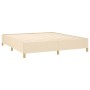 Cama box spring con colchón tela color crema 160x200 cm de vidaXL, Camas y somieres - Ref: Foro24-3128618, Precio: 598,71 €, ...