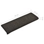 Stair tread mats 15 pcs anthracite 65x21x4 cm by vidaXL, Stair mats - Ref: Foro24-134567, Price: 63,43 €, Discount: %