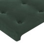 Box spring bed with mattress and LED dark green velvet 80x200 cm by vidaXL, Beds and slatted bases - Ref: Foro24-3136332, Pri...